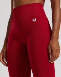 Power Seamless Scrunch Leggings | Chilli Red