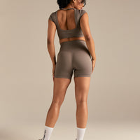 Motion Seamless Shorts | Taupe Grey
