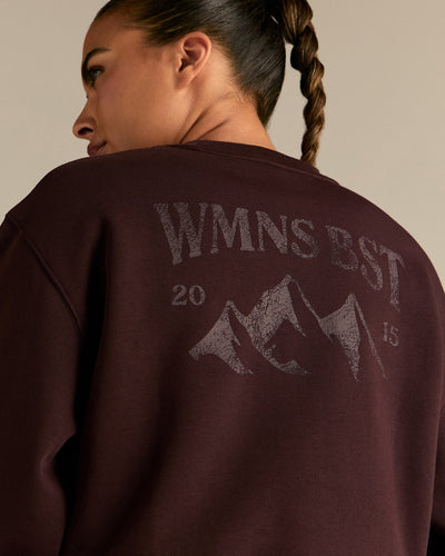 Comfort Outdoor Cropped Crew Neck | Cafe Noir