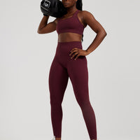 Motion Seamless Racer Back Bra | Dark Cherry