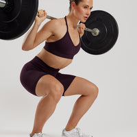 Define 2.0 Seamless Scrunch 6" Shorts | Midnight Plum