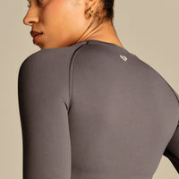 Power Long Sleeve Top | Slate Grey