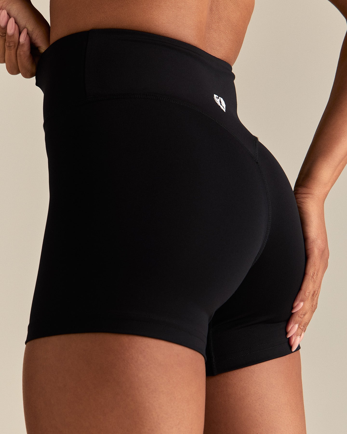 Essential High Waist Shorts | Black
