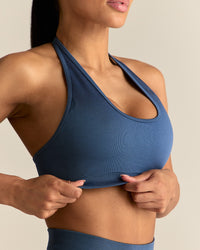 Motion Seamless Halter Bra | Blueberry
