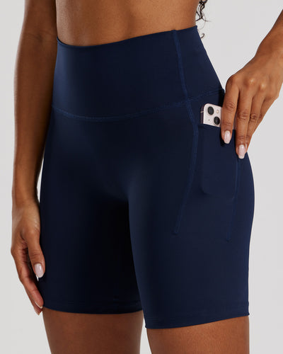 Essential Cycling Shorts with Pockets | Sapphire Blue