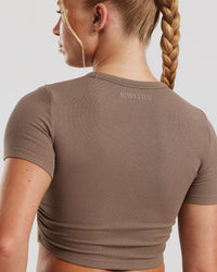 Comfort Ribbed Cropped T-Shirt | Caribou