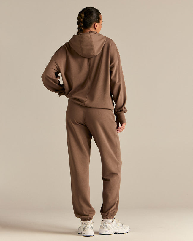 Comfort Oversized Hook Up Hoodie | Milk Chocolate