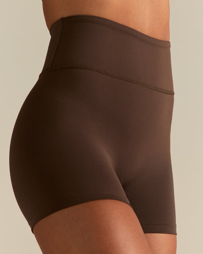 Essential High Waist Shorts | Cocoa