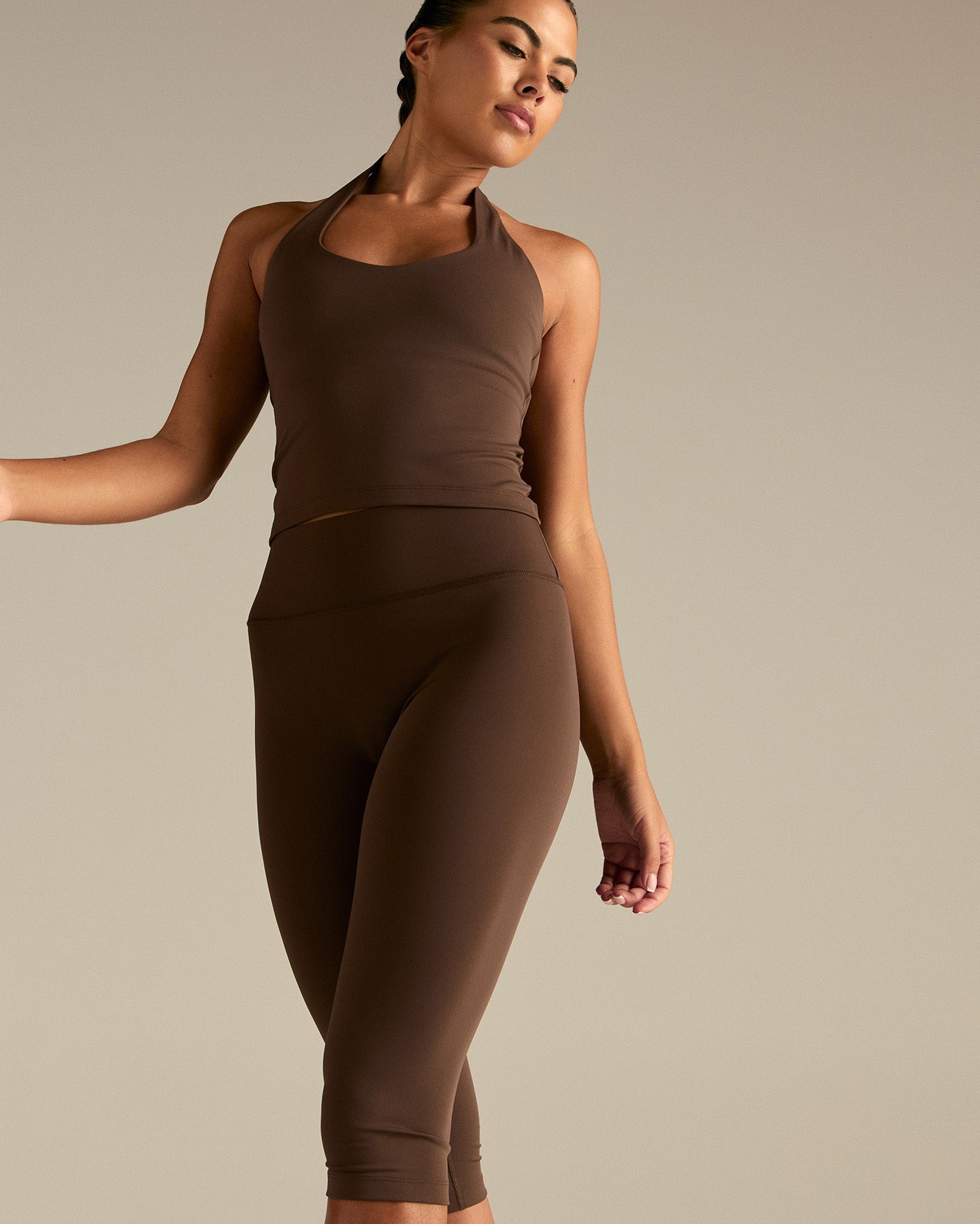 Essential Capri Leggings | Cocoa