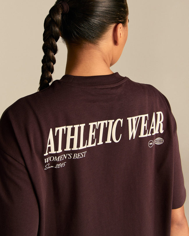 Comfort Athletic Club Oversized T-Shirt | Cafe Noir (3/6)