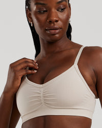 Define 2.0 Seamless Scrunch Bralette | Stone