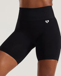 Power Seamless Cycling Shorts | Black