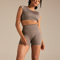 Motion Seamless Shorts | Taupe Grey