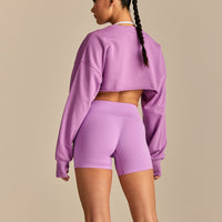Comfort Pump Cover Ultra Cropped Sweat | Vivid Orchid