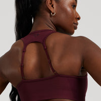 Motion Seamless Racer Back Bra | Dark Cherry