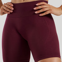 Define 2.0 Seamless Scrunch 6" Shorts | Dark Cherry