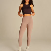 Comfort Ribbed Cropped Tank | Cafe Noir