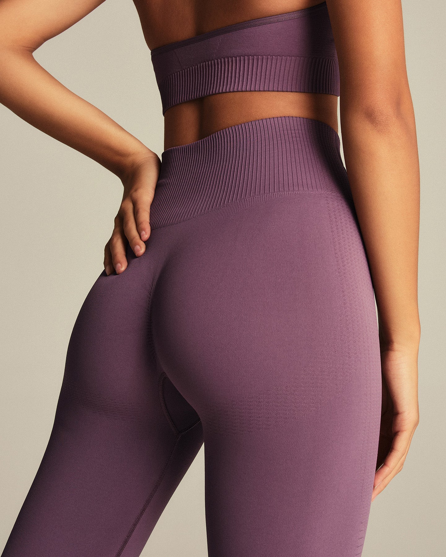 Power Seamless Scrunch Leggings | Dusk Plum