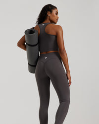 Essential Crop Tank Top | Graphite