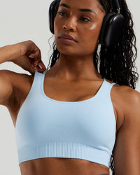 Power Seamless Sports Bra | Powder Blue