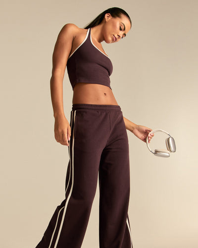 Comfort Lightweight Contrast Joggers | Cafe Noir (4/6)