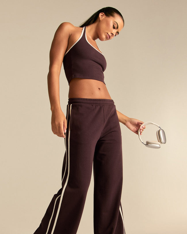 Comfort Lightweight Contrast Joggers | Cafe Noir (4/6)