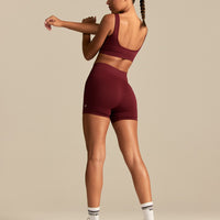 Power Scoop Back Bra | Oxford Red