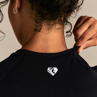 Power Seamless Short Sleeve Top | Black