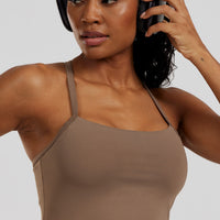 Essential Built-In Bra Crop Tank Top | Caribou