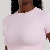 Motion Seamless Short Sleeve Crop Top | Quartz