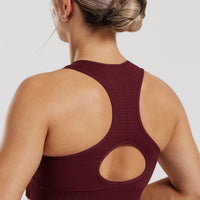 Power Seamless Sweetheart Bra | Dark Cherry