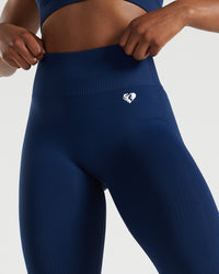 Power Seamless 7/8 Leggings | Sapphire Blue