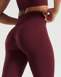 Power Seamless 7/8 Leggings | Dark Cherry