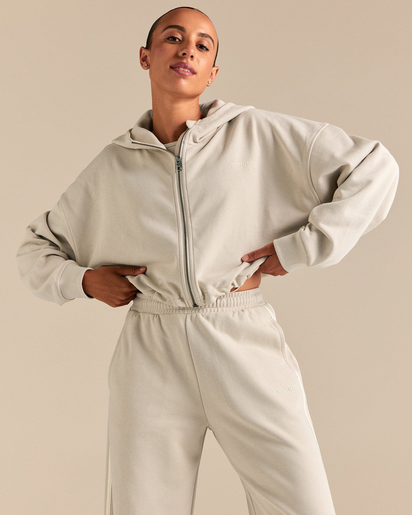 Comfort Lightweight Draw Hem Hoodie | Stone