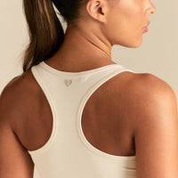 Essential Crop Tank Top | Coconut White