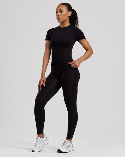 Essential High Waist Leggings | Black
