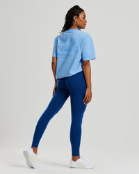 Comfort Oversized Short Sleeve T-Shirt | Sky Blue