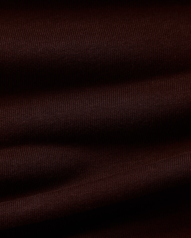 Comfort Outdoor Cropped Crew Neck | Cafe Noir