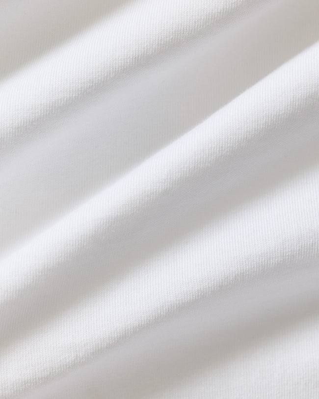 Comfort WB Logo Oversized Cropped T-Shirt | White