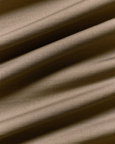 Lightweight Seamless 1/4 Zip Long Sleeve Top | Taupe Grey