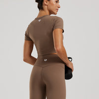 Essential Cropped Short Sleeve Tee | Caribou