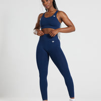 Power Seamless 7/8 Leggings | Sapphire Blue