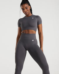 Power Seamless 7/8 Leggings | Graphite