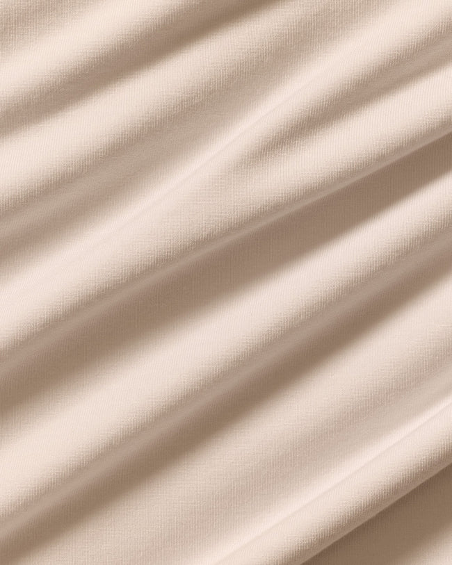 Smooth Contour Midi Short Sleeve T-Shirt | Stone