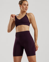 Define 2.0 Seamless Halter Neck Bra | Midnight Plum