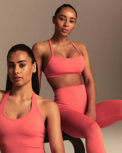 Define 2.0 Racer Back Bra | Sunlit Coral