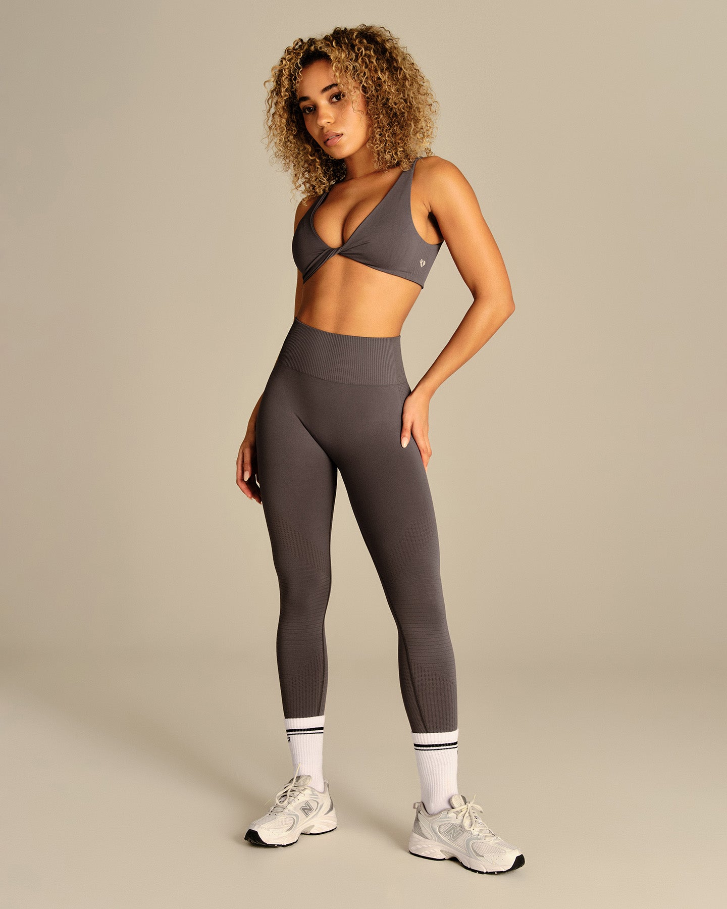 Power Enhanced High Waist Leggings | Slate Grey
