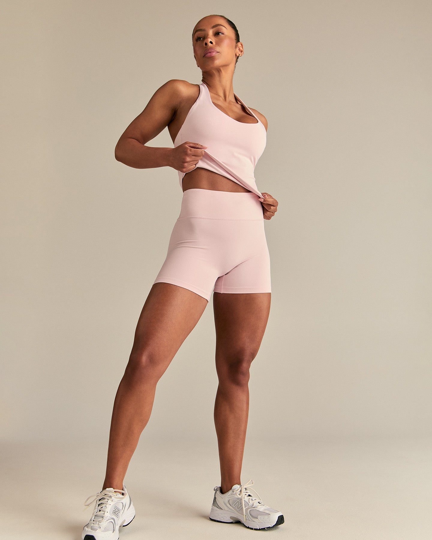 Essential Halter Tank | Ballet Pink