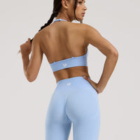 Define 2.0 Seamless Halter Neck Bra | Airy Blue