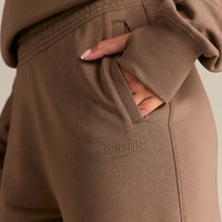 Comfort Cuffed Hem Joggers | Milk Chocolate